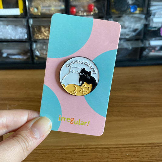 Pin "Certified Cat Lady"