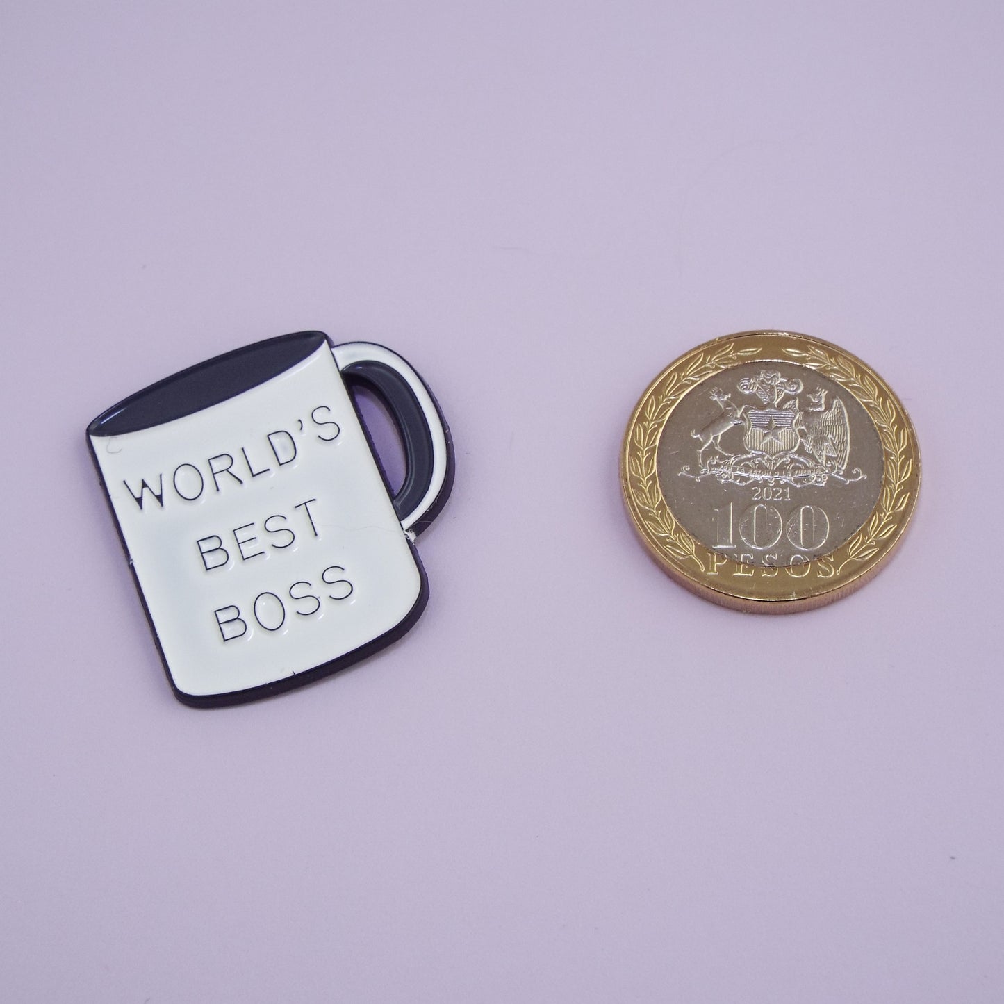 Pin Taza "World's Best Boss"